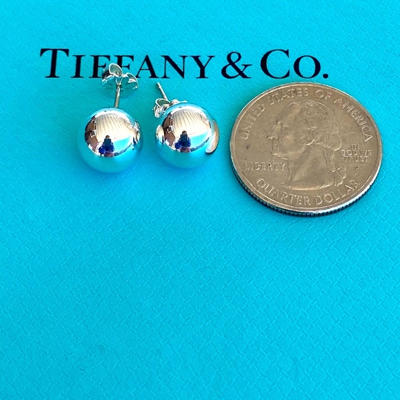 10mm sterling silver earrings in EUC! - Picture 4 of 4